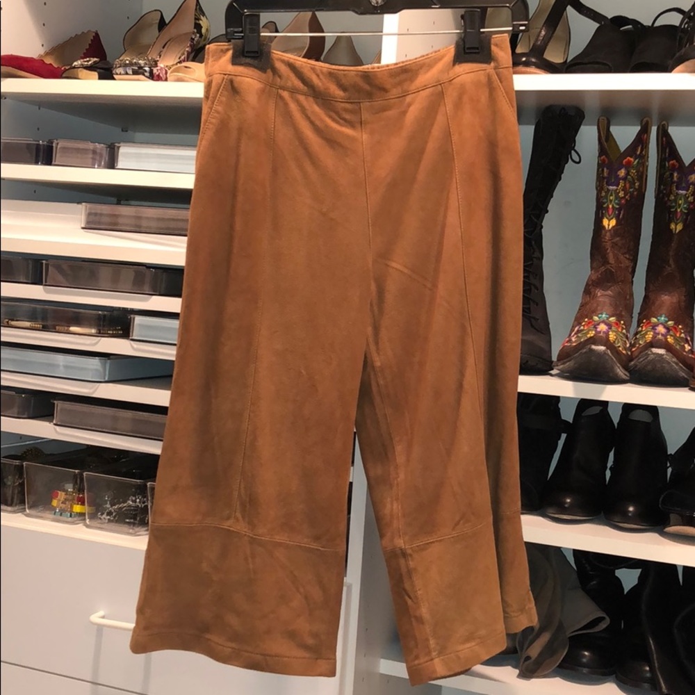 Brand New Michael Stars Brown Suede pants